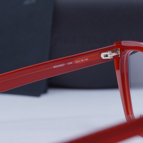 Balenciaga BB0062O 004 Cat Eye Eyeglasses 53mm - Shiny Red - Picture 5 of 9